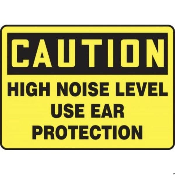 Accuform OSHA CAUTION Safety Sign HIGH NOISE MPPE670XP MPPE670XP - main
